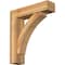 Ekena Millwork Thorton Block Rough Sawn Bracket w/ Offset Brace, Western Red Cedar, 8"W x 32"D x 36"H BKT0806X32X36THR05RWR - alternate 1